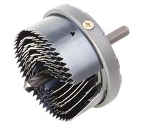 Wolfcraft Scie-cloche multi-lames 2165000 – Ø 25–65 mm, 6 lames (changement rapide), Prof. 23 mm