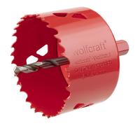 wolfcraft - Scie Cloche Multi Matériaux BiM - Diamètre 74 mm - Profondeur de coupe 40 mm, Foret Centreur - réf. 5475000