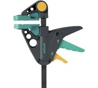 wolfcraft Serre-joint à une main EHZ - Ouverture 300 mm, Force 90 kg | Serre-joint à une main avec une saillie de 65 mm, fonction d'écartement et poignée ergonomique, fabriqué en Europe, 3457000