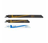 Wolfcraft set de 3 lames de scie sabre - bois, métal, plastique