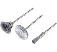 Wolfcraft SET de mini-brosses en fil dacier 3 pièces 2114000 3 pc(s)