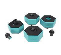 wolfcraft Supports de Pièce Multifonction Antidérapants, 4 Pièces
