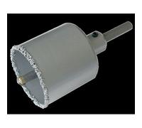 Wolfcraft Trépan cross maçonnerie traversant, profondeur de coupe 55 mm, Ø 73 mm