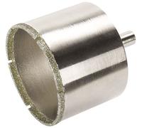 Wolfcraft Trépan diamant céramique avec éponge, tige 10 mm pour perceuse Ø 22