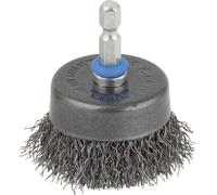 wolfcraft 2109000 - Brosse Métallique en Acier - 80mm X 6,35mm