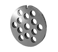 WolfCut Disque perforé en inox avec alésage de 8,0 mm - Compatible avec tous les hachoirs à viande standard taille 5 - Par exemple : Bosch MUM4/MUM5 - Alexanderwerk Taille 5 - Jupiter taille 5