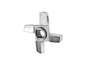 WolfCut H82 Couteau croisé pour hachoir à viande à double tranchant Système Unger 4 ailes