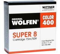 WOLFEN Color 400 Super 8, 15 m ISO 250-400 | ✅ Livraison gratuite à partir de 100 €