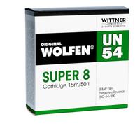 WOLFEN UN54 Nég. film noir et blanc Super 8, 15 m ISO 64-200