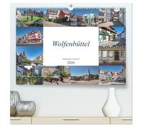 Wolfenbüttel - Historisches Fachwerk (hochwertiger Premium Wandkalender 2026 DIN A2 quer), Kunstdruck in Hochglanz: Die Stadt Wolfenbüttel liegt an ... in Niedersachsen, südlich von Braunschweig.