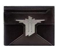 Wolfenstein II The New Colossus Badge Argent Noir Portefeuille, Noir, Taille Unique, Unique, Noir, Taille Unique, Unique