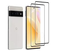 WolfFancy Lot de 2 films de protection d'écran en verre blindé pour Google Pixel 6 Pro, anti-éclats, anti-rayures, anti-poussière