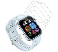 WolfFancy Lot de 4 films de protection d'écran anti-bulles pour Huawei Watch Fit 4 Pro - Protection d'écran anti-rayures - Protection d'écran en TPU souple
