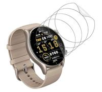 WolfFancy Lot de 4 films de protection d'écran en TPU souple pour Amazfit GTR 3 46 mm Protection d'écran Bords incurvés pour Amazfit GTR 3 46 mm Verre blindé incassable Ajustement précis