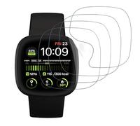 WolfFancy Lot de 4 films de protection d'écran en TPU souple pour Fitbit Versa 4 - Haute sensibilité - Pour Fitbit Versa 3/4/Fitbit Sense/Sense 2 - 1