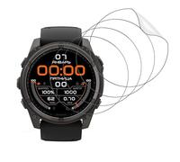 WolfFancy Lot de 4 films de protection d'écran en TPU souple pour Garmin Fenix 8 47 mm - Anti-rayures - En verre blindé - Haute sensibilité - Haute transparence - 1