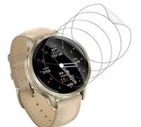 WolfFancy Lot de 4 films de protection d'écran pour Garmin Venu 4 45 mm, anti-traces de doigts, film de protection d'écran HD pour Venu 4 en TPU souple, anti-poussière, pour Garmin Venu 4