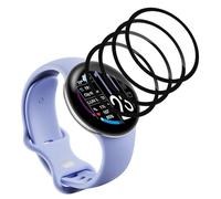 WolfFancy Lot de 4 films de protection d'écran pour Google Pixel Watch 4 45 mm, anti-traces de doigts, film de protection d'écran HD pour Google Pixel Watch 4 45 mm, film de protection d'écran en TPU