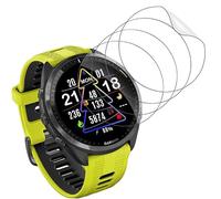 WolfFancy Lot de 4 films de protection d'écran sans bulles pour Garmin Forerunner 965 - Protection d'écran anti-rayures - Protection d'écran en TPU souple pour Garmin Forerunner 965