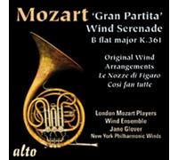Mozart : Gran Partita K. 361 et Arrangements pour Vents. Glover, Johnson.