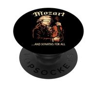 Wolfgang Amadeus Mozart Album Logo, Compositeur de Musique Classique PopSockets PopGrip Adhésif