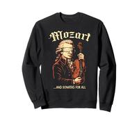 Wolfgang Amadeus Mozart Album Logo, Compositeur de Musique Classique Sweatshirt