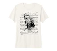 Wolfgang Amadeus Mozart Partition Pianiste Mozart T-Shirt Haut de Gamme