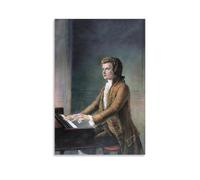 Wolfgang Amadeus Mozart Poster sur toile Décoration murale moderne 30 x 45 cm