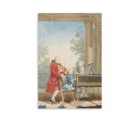 Wolfgang Amadeus Mozart Poster sur toile Impression sur toile Décoration murale 20 x 30 cm