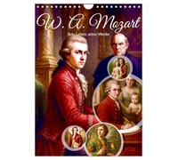 Wolfgang Amadeus Mozart. Sein Leben, seine Werke (Wandkalender 2026 DIN A4 hoch), CALVENDO Monatskalender: Ein Kalender zwischen Biografie und Opernzauber