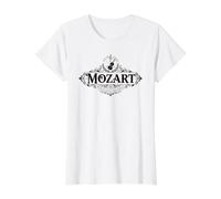 Wolfgang Amadeus Mozart T-Shirt Graphique avec Valeur, Femme, Blanc, XL