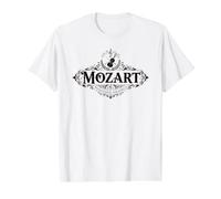 Wolfgang Amadeus Mozart T-Shirt Graphique avec Valeur, Homme, Blanc, M