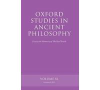Wolfgang-Rainer Mann Oxford Studies in Ancient Philosophy, Volume 40 (Poche)