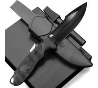 Wolfgangs W-KIDS - Schnitzmesser Kinder mit Süßem Kindermesser Führerschein - Outdoor Kinder Messer Set mit Scheide und Feuerstahl - DAS Kinder Schnitzmesser für das erste große Abenteuer