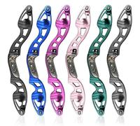 wolfman Poignée d'arc Recurve ILF 19 Pouces en Aluminium CNC, Arc Nu Droitier/Gauche pour Tir sur Cible et Chasse (Noir, Main Droite)