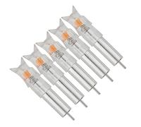 wolfman Pointes de Flèche Lumineuses pour Arc à Poulies Automatique Pointes de Flèche Allumée pour Chasse Et Tir pour Flèche de 6.2mm/7.6mm 5 Pcs (7.6mm - Rouge)