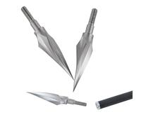 wolfman Pointes de flèches de tir à l'arc 150 Grains Pointes Traditionnelles à Visser pour la Chasse en Plein air (12 pièces) (Argent)