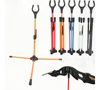 wolfman Tir à l'arc Support de Support d'arc Classique Support d'arc Pliable Portable Utilisation pour Le Champ de Tir Cible (Orange)