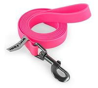Wolfone Laisse de Dressage pour Chien, Rose 1,5m | Imperméable, Robuste, Résistante à la Saleté et aux Odeurs, Pour Petit, Moyen et Grand Chien