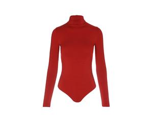WOLFORD Body SEAMLESS WOOL cramoisi rouge foncé | L