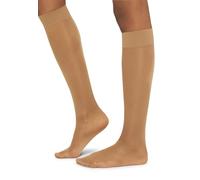 Wolford Chaussettes montantes Satin Touch 20 – 20 DEN – Beige (Caramel 4004) – Taille M Femme
