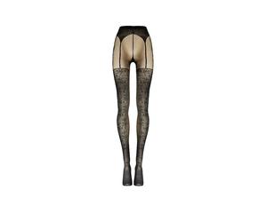 WOLFORD Collant mode FLOWER 20 DEN black/black noir | L