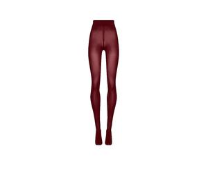 WOLFORD Collant VELVET 66 DEN rouge nuit rouge foncé | L