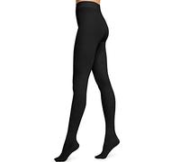 WOLFORD Collants en coton côtelé pour femme, noir, Medium