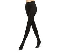 Wolford, Collants noir Satin de Luxe, Tissu brillant, Couture sur le dos classique, Élasticité maximale, Bracelet souple avec logo, Noir , S