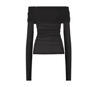 Wolford, Femme, Tops, Noir, Taille: 36 FR Sheer Drape Top Manches Longues
