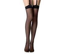 Wolford Individual 10 Stocking Cuisses, 10 DEN, Noir (Black 7005), L Femme