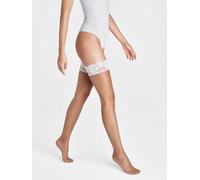 Wolford Nu 8 Dentelle Autofixant Transparent Bas sans Maintien Peau Blanc