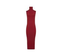 Wolford - Robe mi-longue sans manches en mérinos - Femme - Robes - Rouge - Taille: 40 FR