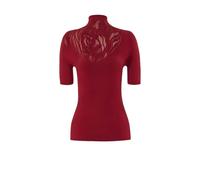 Wolford - Rose Net Top - Femme - Pulls - Rouge - Taille: 38 FR